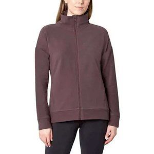 Mondetta Women's Cozy Full Zip Jacket Berry Flint with Pockets